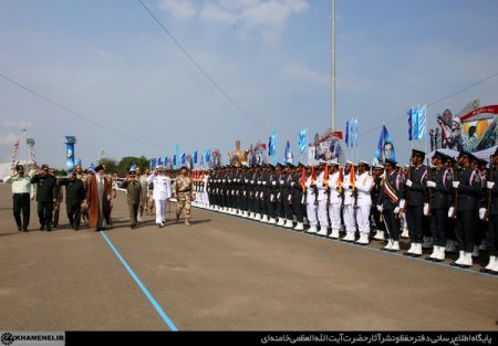 حضور رهبر انقلاب در دانشگاه علوم دریایی نوشهر و مراسم تحلیف دانشجویان دانشگاههای افسری ارتش