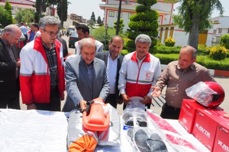 ارسال تجهیزات امداد و نجات هلال احمر به سواحل مازندران